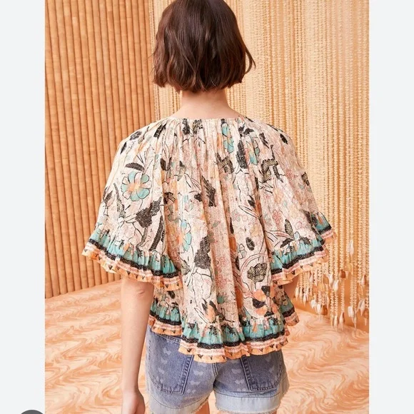 ULLA JOHNSON Pearl Flora Alessia Top size 8 - Picture 2 of 6